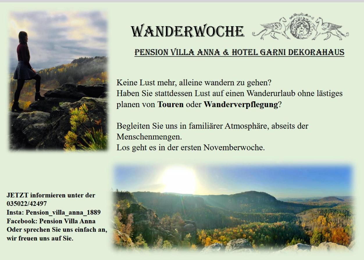 Hotel Garni Dekorahaus Bad Schandau Zewnętrze zdjęcie